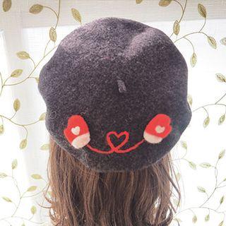 Felt Gloves Beret