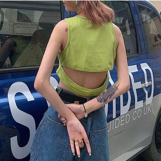 Crop Tank Top Green - One Size