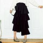 Midi Layered Skirt Black - One Size