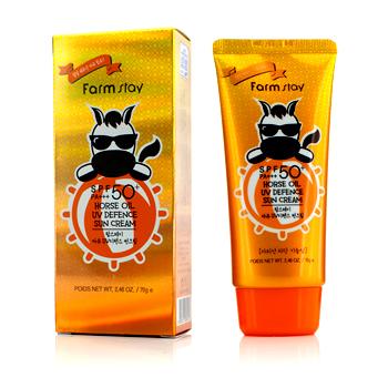 Farm Stay - Horse Oil Uv Defence Sun Cream Spf50+ 70g/2.46oz