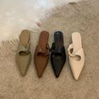 Pointed Cut-out Mules