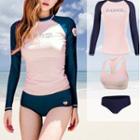 Long-sleeve Swim Top / Tank Top / Bottom / Shorts / Leggings / Set