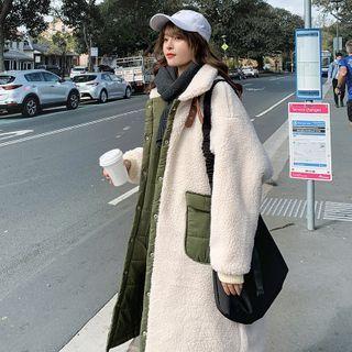 Long Fleece Button Coat