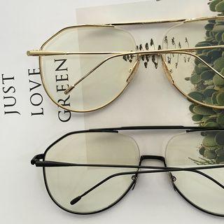 Retro Double-bridge Oversized Eyeglasses