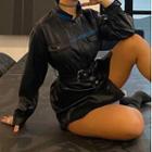 Faux Leather Dress With Belt