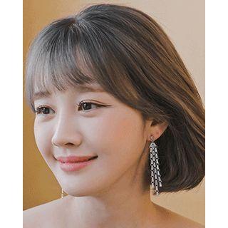 Crystal Chain Cascade Earrings