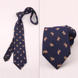 Deer Print Neck Tie 014 - One Size