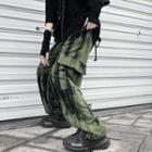 Tie-dye Cargo Wide-leg Pants