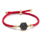 Hexagon Red String Bracelet