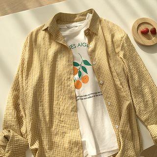 Plaid Shirt Gingham - Yellow - One Size