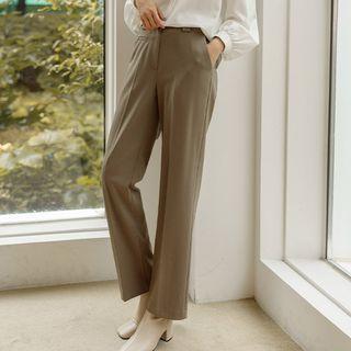 Welt-pocket Straight-leg Pants