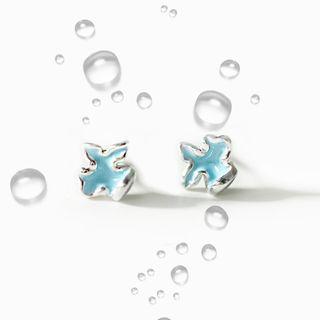 925 Sterling Silver Flower Earring 925 Sterling Silver Flower Earring - One Size