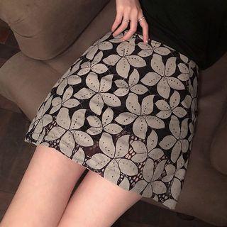 Mini Floral A-line Skirt