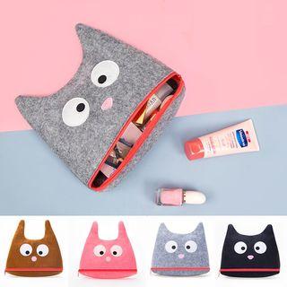 Cartoon Felt Zip Pouch
