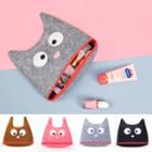 Cartoon Felt Zip Pouch