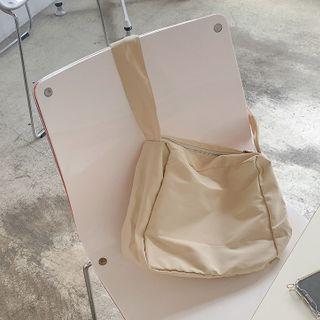 Tie-strap Zipped Shoulder Bag