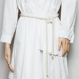 Faux Pearl Belt Off-white - One Size