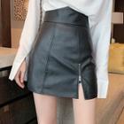 Zipper High-waist Skirt