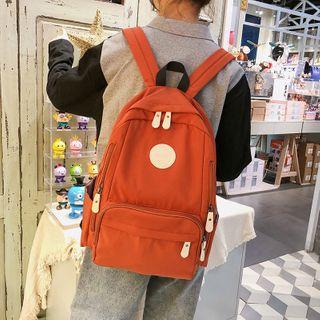 Patched Waterproof Backpack