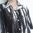 Short-sleeve Tie-dyed Shirt As Shown In Figure - One Size
