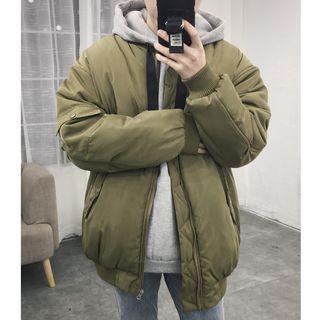Couple Matching Padded Zip-up Jacket