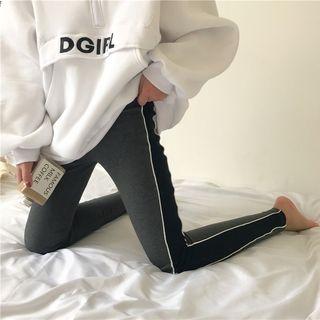 Color-block High-waist Pants