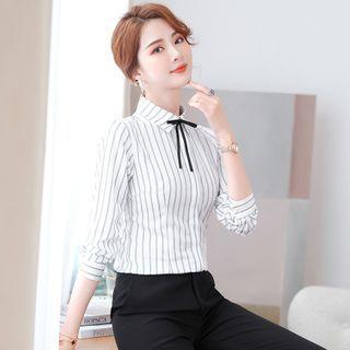 Striped Shirt / Dress Pants /set