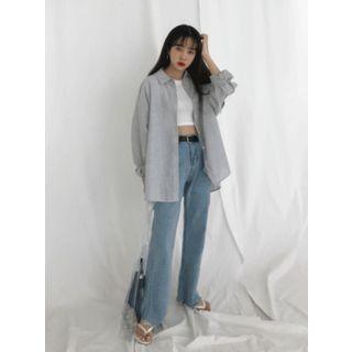 Crew-neck Cropped Top