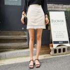 Tassel-hem A-line Miniskirt