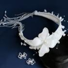 Wedding Flower Fringed Headband / Earring / Set