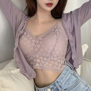 Lace Bralette / Cardigan