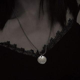 Bear Coin Pendant Necklace D42a - Bear - One Size