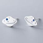 925 Sterling Silver Planet Earring 1 Pair - S925 Silver - Silver - One Size