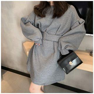 Plain A-line Pullover Dress