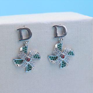 Cz Pinwheel Earring