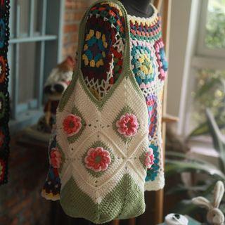 Flower Print Shoulder Bag / Diy Kit
