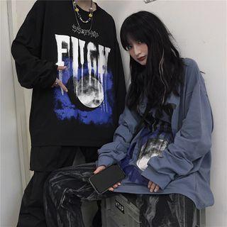 Couple Matching Long Sleeve Print T-shirt