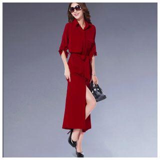 Plain Maxi Shirtdress