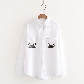 Printed Pocketed Shirt