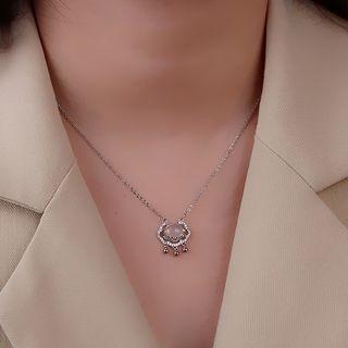 Gemstone Longevity Lock Necklace