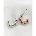 Metallic Bubble Hoop Earrings