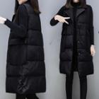 Long Buttoned Padded Vest