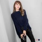 Slouchy Funnel-neck Sweater