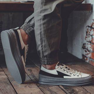 Canvas Color Panel Sneakers