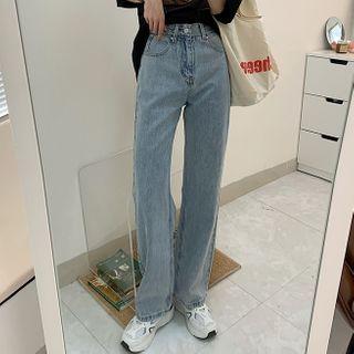 Denim Straight Cut Pants
