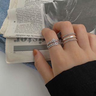 Layered Chain Open Ring