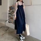 Tie-dyed Shirt / Midi Overall Dress