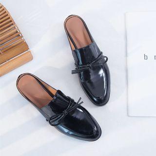 Block Heel Loafers Mules