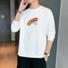 Rainbow Print Long-sleeve T-shirt