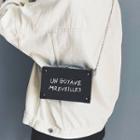 Faux-suede Lettering Shoulder Bag